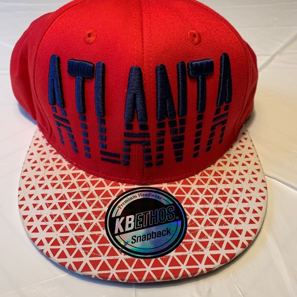 Atlanta KB Ethos Snapback Flat Brim Cap Hat - Picture 2 of 6